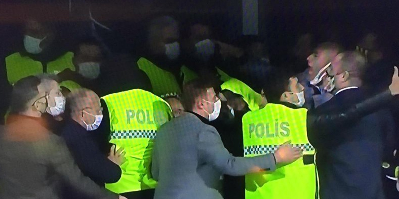 Denizlispor - Fenerbahçe maçında gergin anlar