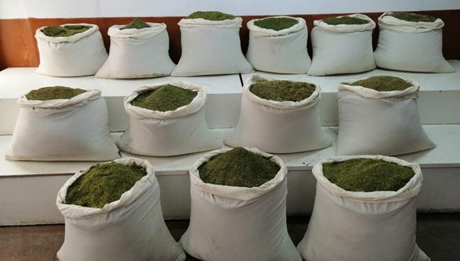 Diyarbakır'da 1 ton esrar ele geçirildi