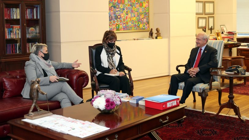 Kılıçdaroğlu, Büyükelçi McGuinness'i kabul etti