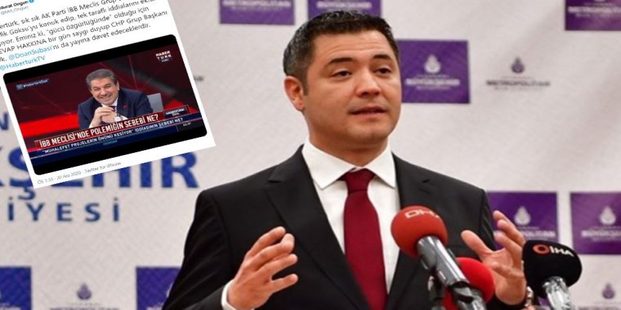 İBB Sözcüsü Murat Ongun'dan Habertürk’e tepki!