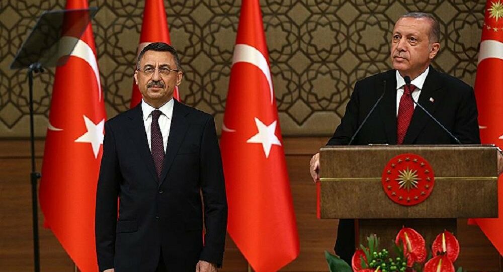 Fuat Oktay kürsüde fenalaştı!