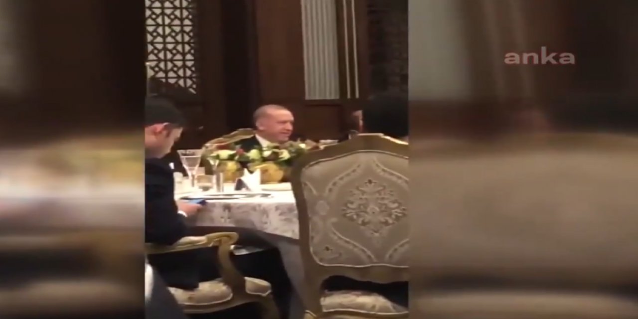 Saray'da kurulan "ziyafet"in yeni görüntüleri ortaya çıktı!