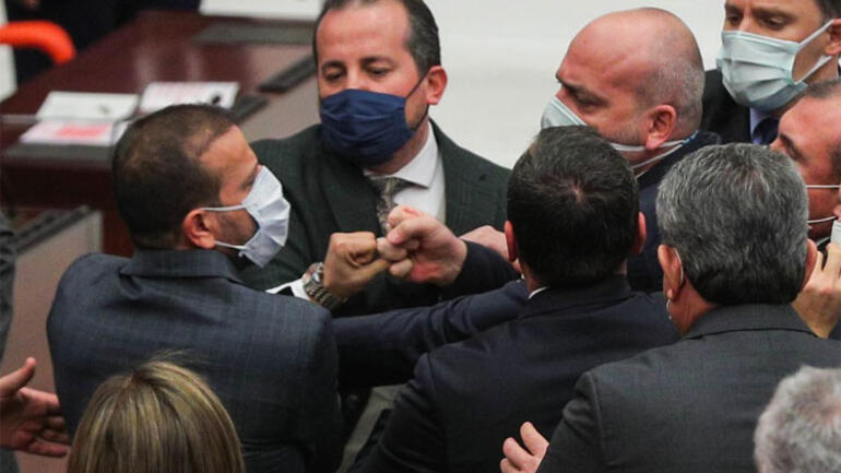 Meclis'te yumruklu 'Erdoğan' kavgası!