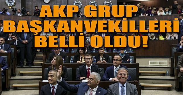 AKP Grup Başkanvekilleri belli oldu