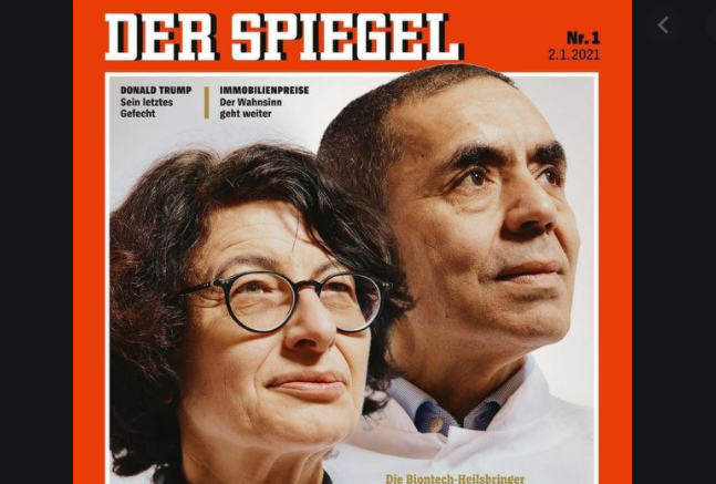 Özlem Türeci ve Uğur Şahin Der Spiegel'in kapağında!