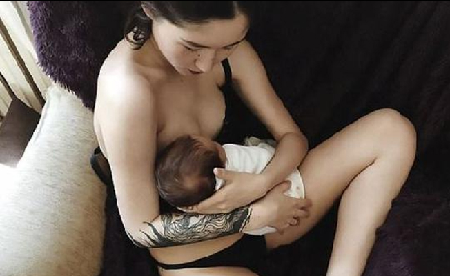 Başkanın kızının emzirme fotoğrafları, ülkede tartışma konusu oldu