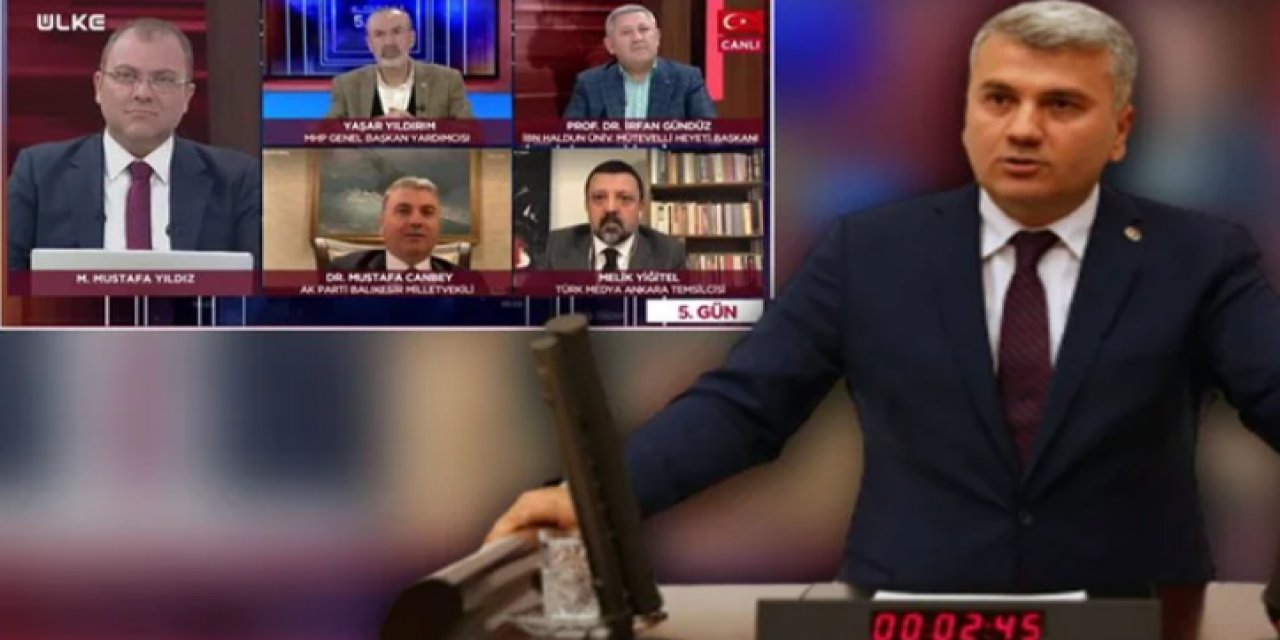 AKP'li vekilin canlı yayında zor anları
