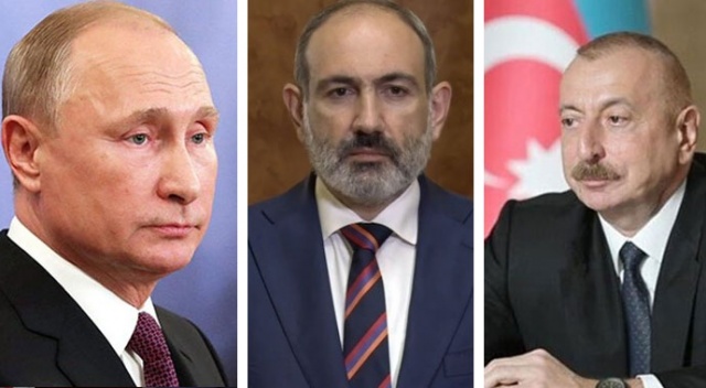 Büyük buluşma: Putin, Aliyev ve Paşinyan bir arada!