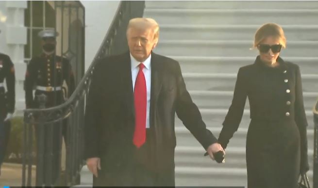 Trump Beyaz Saray'dan ayrıldı!