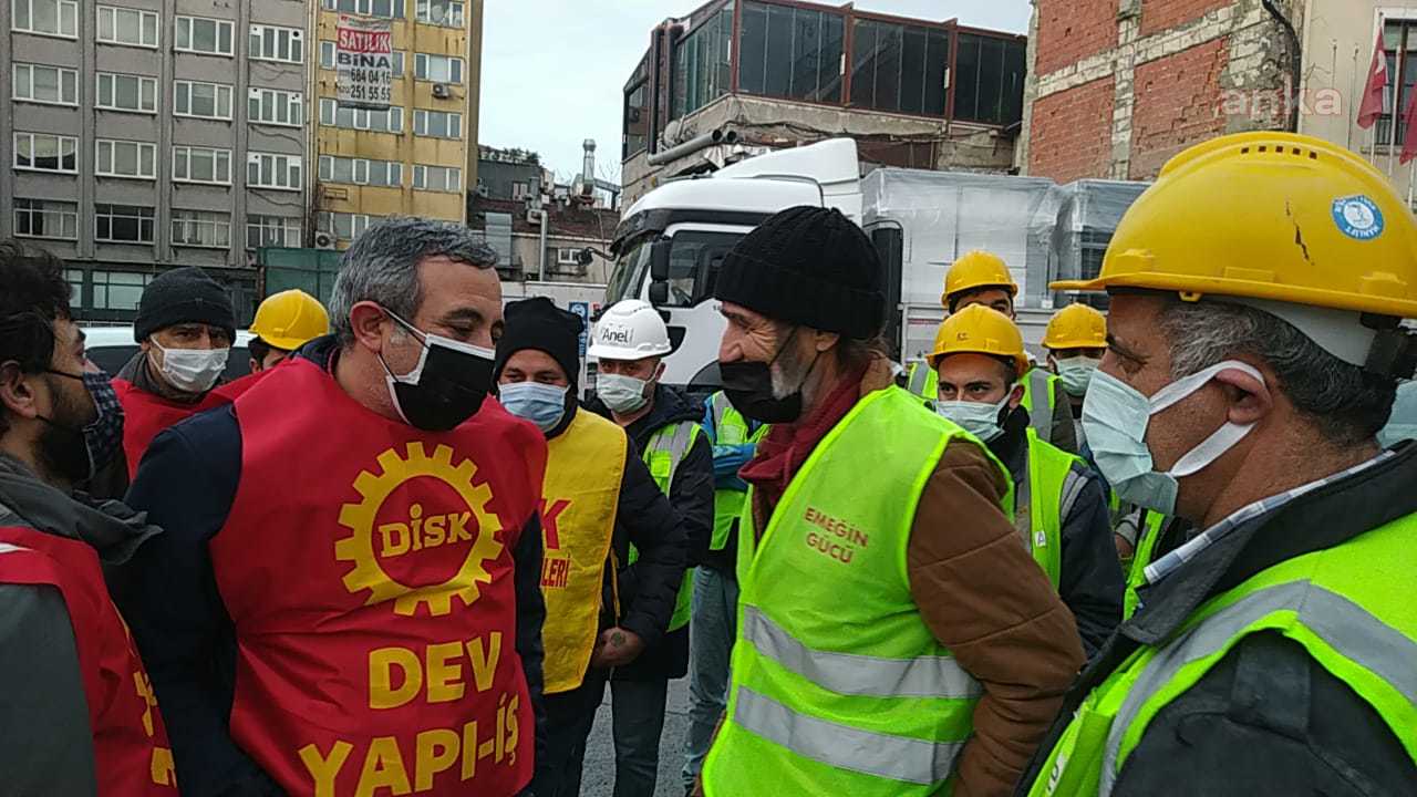 Galataport işçileri maaşlarını alamayınca iş bırakma eylemi yaptı