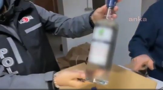 Sahte içki üretilen 3 bin 210 litre alkol ele geçirildi