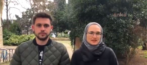 “Kabe figürlü resim" soruşturmasında tutuklanan arkadaşlarının serbest bırakılmasını istediler!