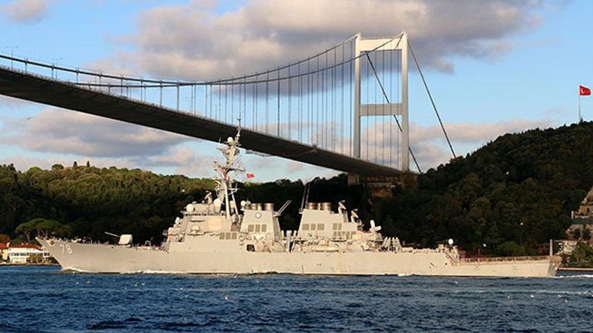 ABD savaş gemileri İstanbul Boğazı'na indi