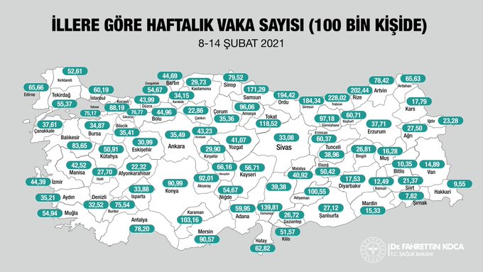 Dikkat! Bölgesel kısıtlama talebi! Trabzon, Rize, Ordu, Giresun ve Samsun