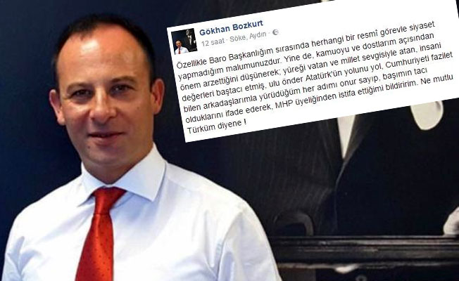 Baro Başkanı da MHP'den istifa etti