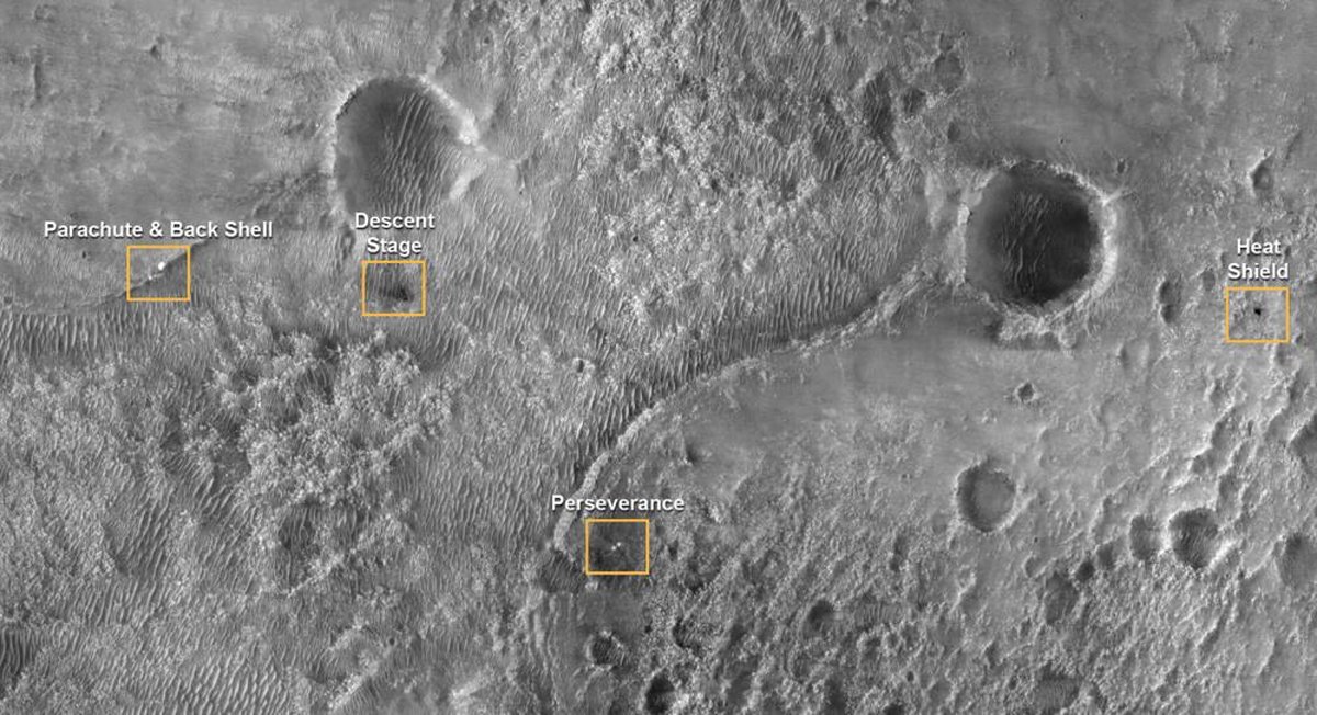 NASA, Perseverance’nin Mars'a yaptığı inişi böyle görüntüledi