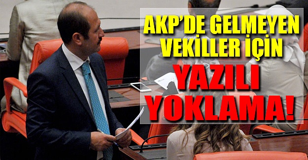 AKP'de yoklama dönemi
