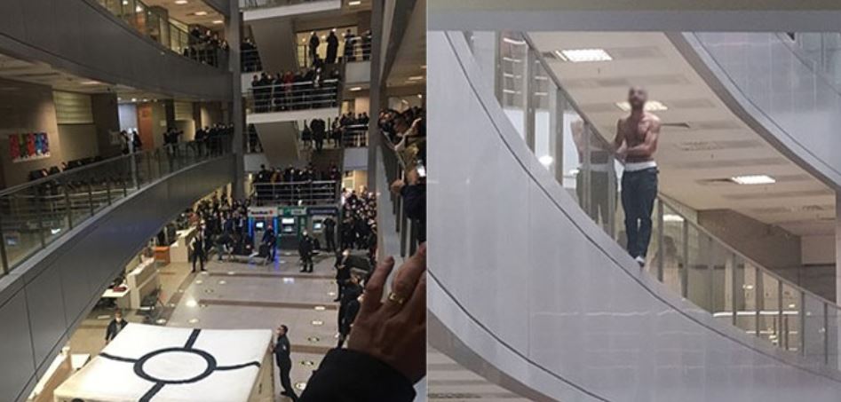 Flaş... İstanbul Adalet Sarayı'nda intihar girişimi...