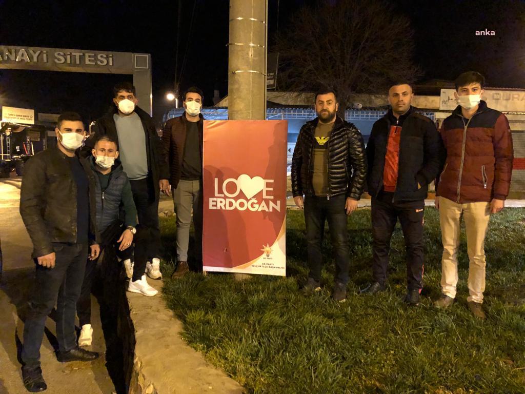 İzmir'de 'Love Erdoğan' pankartı krizi!