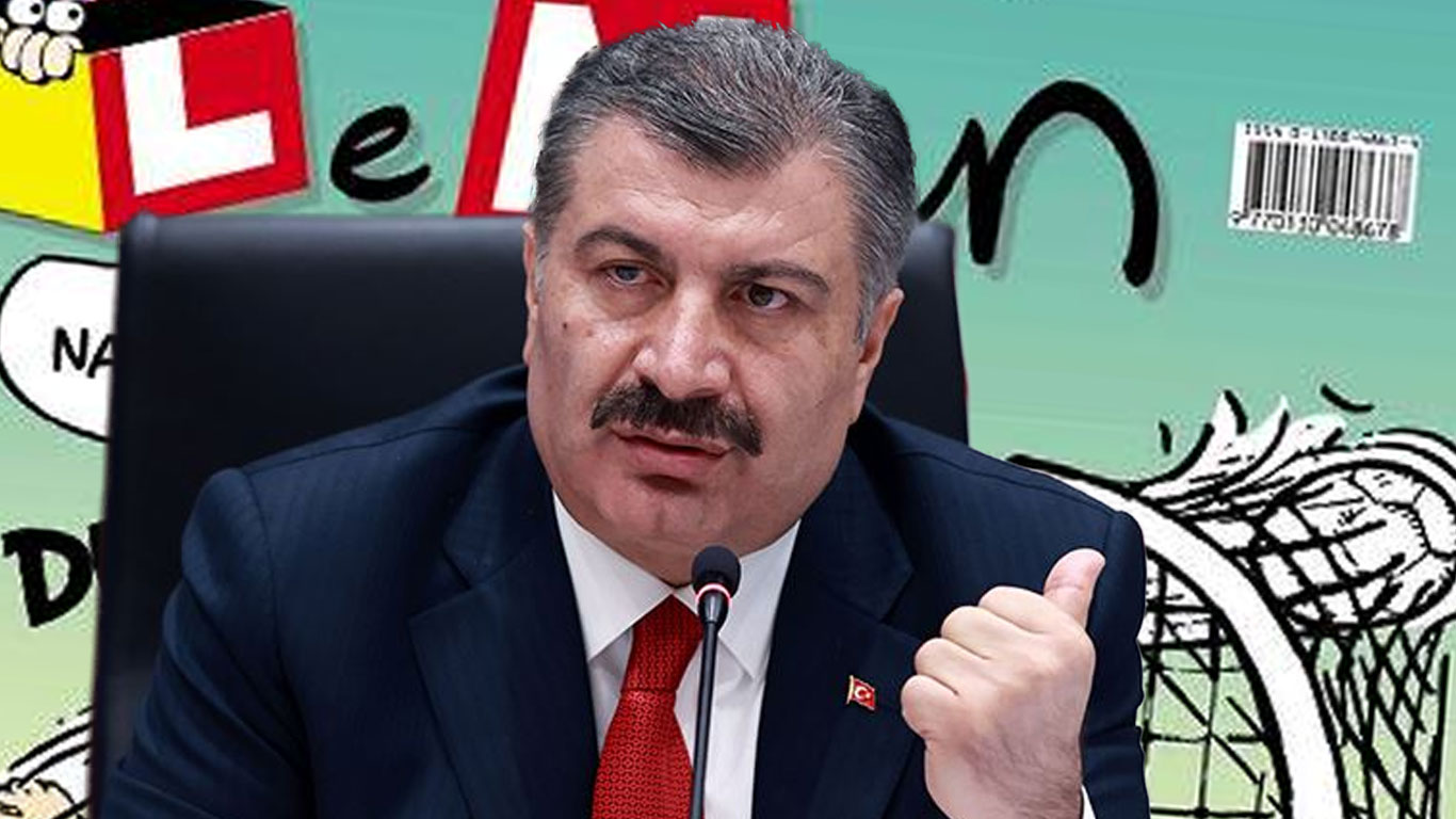 LeMan'dan Fahrettin Koca'ya karikatürlü gönderme!
