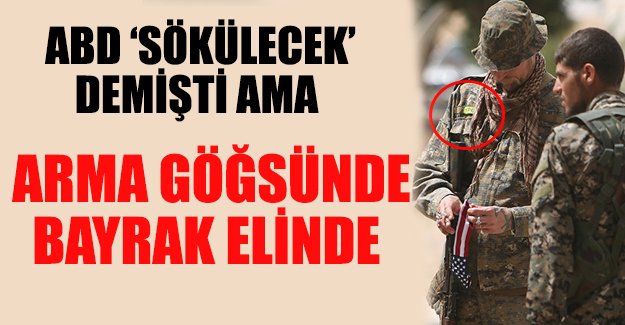 ABD askeri armayı sökmedi, eline bayrak aldı