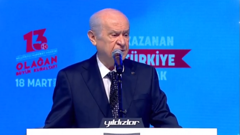MHP 13. Olağan Kurultayı başladı... Bahçeli'den HDP ve fezleke açıklaması!
