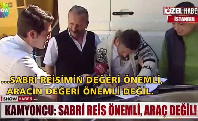 Sabri Sarıoğlu kamyona çarptı