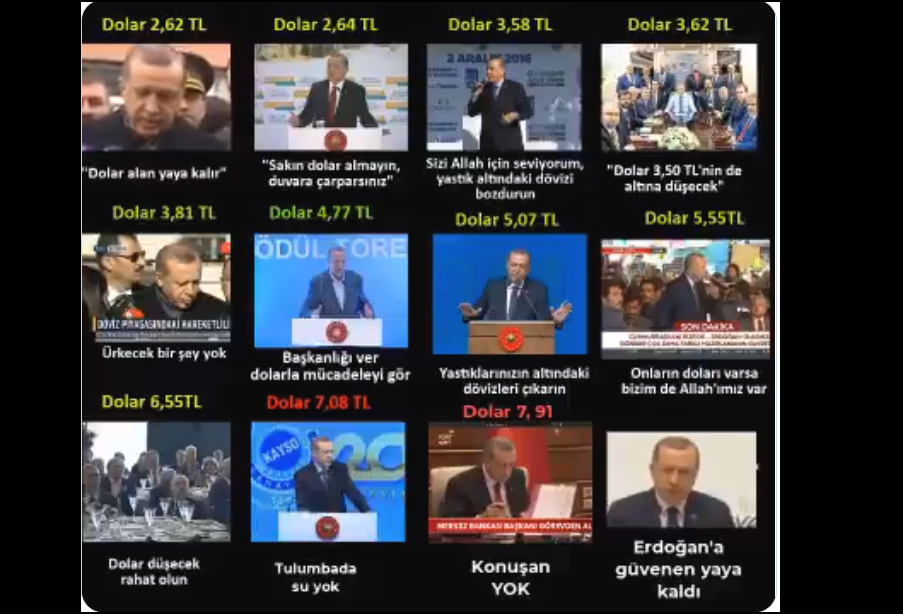 Dolardaki ani fırlayış sonrası çok ses getirecek 12 parçalık 'Erdoğan ve ekonomi' videosu!