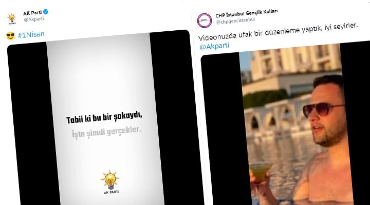 CHP Gençlik Kolları'ndan AKP'ye 1 Nisan videosu...