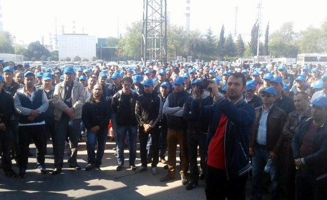 Tüpraş'ta işçiler iş bıraktı