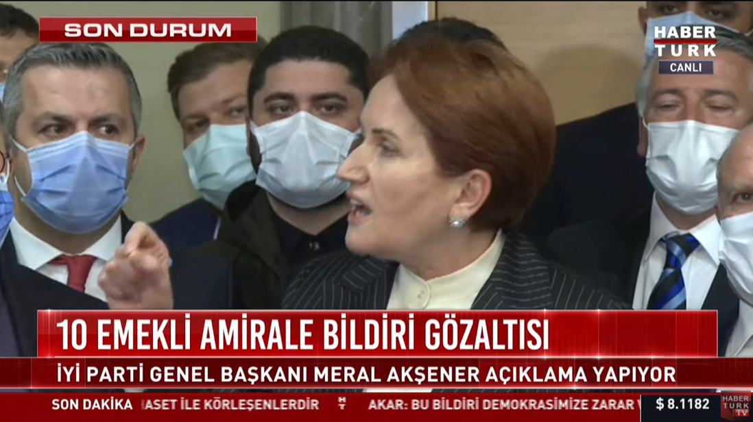 Meral Akşener'den Erdoğan'a bildiri çağrısı:" Saray şürekâsına kadar atanmışları da gözaltına alın"
