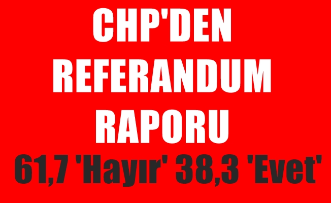 CHP'den referandum raporu