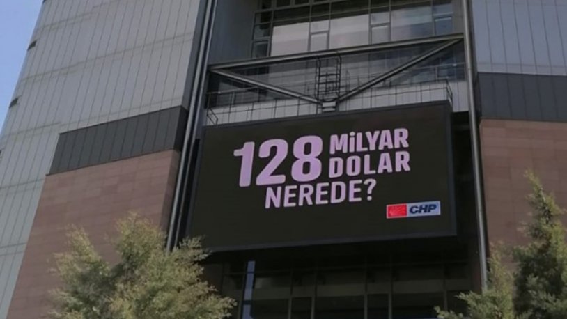 "128 Milyar Dolar Nerede?" sorusu bu kez de dijital pankartta!