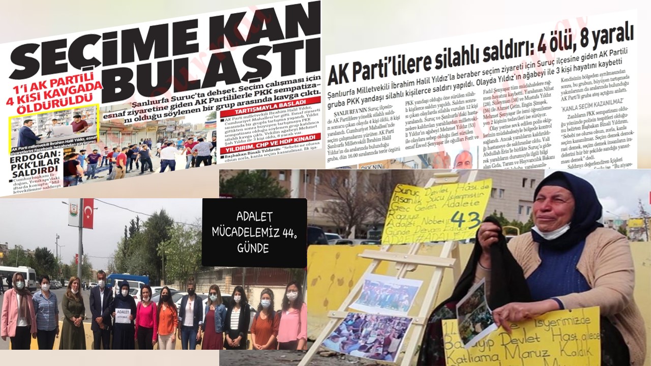 Faruk Bildirici'den, Suruç'ta AKP milletvekilinin kardeşinin intikamı için üç kişinin öldürülmesine medyanın sessiz kalmasına tepki!