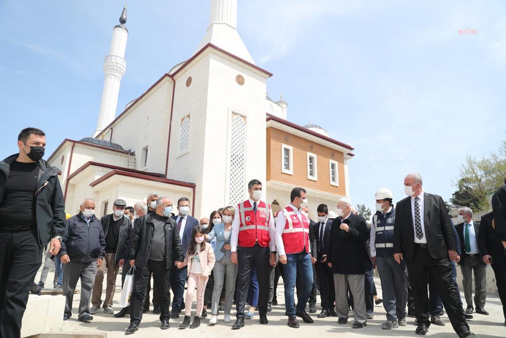 İmamoğlu, Kartal’ı ziyaret etti… Soğanlık Camii’ni inşaat çalışmalarını inceledi…
