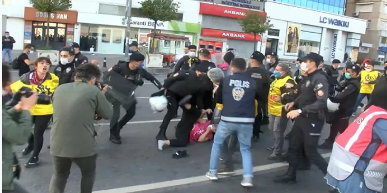 1 Mayıs Emek ve Dayanışma Günü: Taksim’e yürümek isteyen gruba sert müdahale!