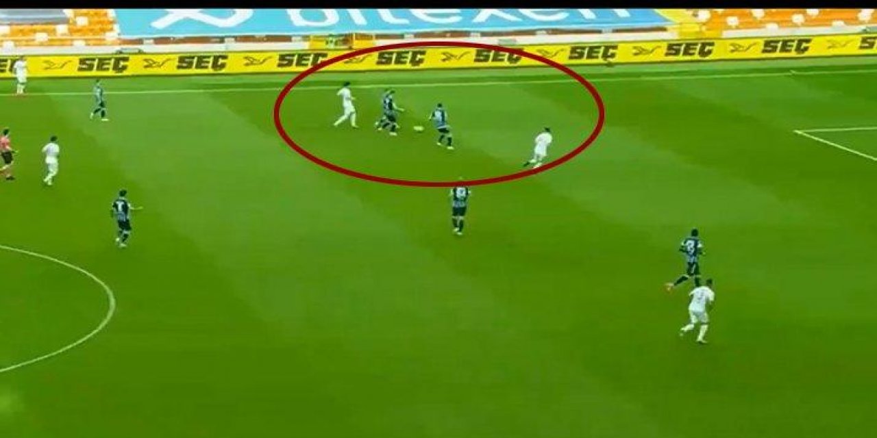 Adana Demirspor ile Balıkesirspor maçında damga vuran ofsayt pozisyonu