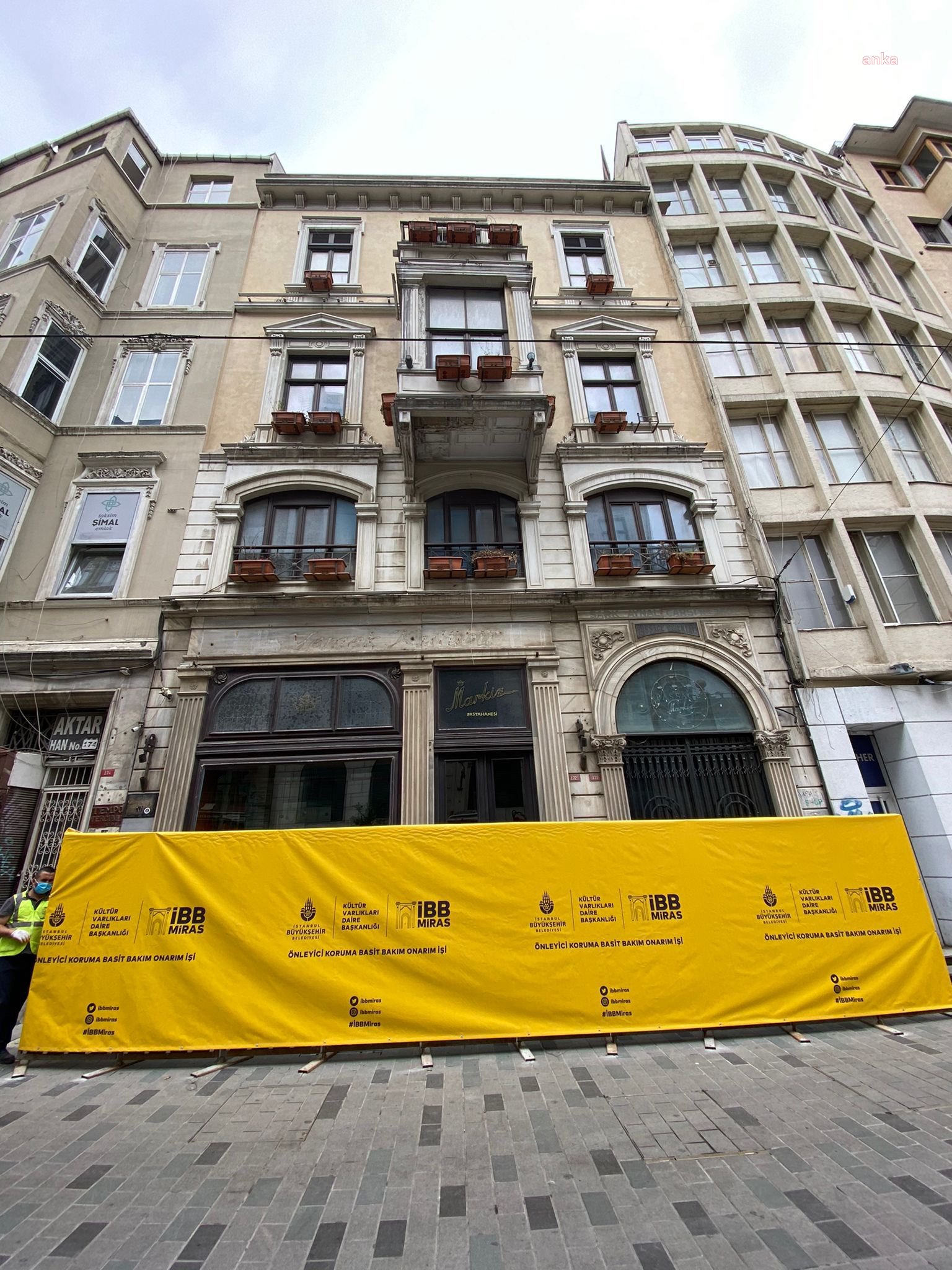 Ünlü Markiz Pastanesinin restorasyonu başladı…
