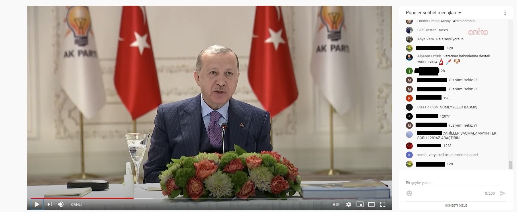 Erdoğan’a canlı yayında gençlerden “128 Milyar” tepkisi