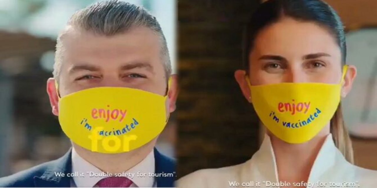 Kültür ve Turizm Bakanlığı'nın skandal 'Ben aşılandım' maskesine 'Türk'üm özür dilerim' yanıtı!