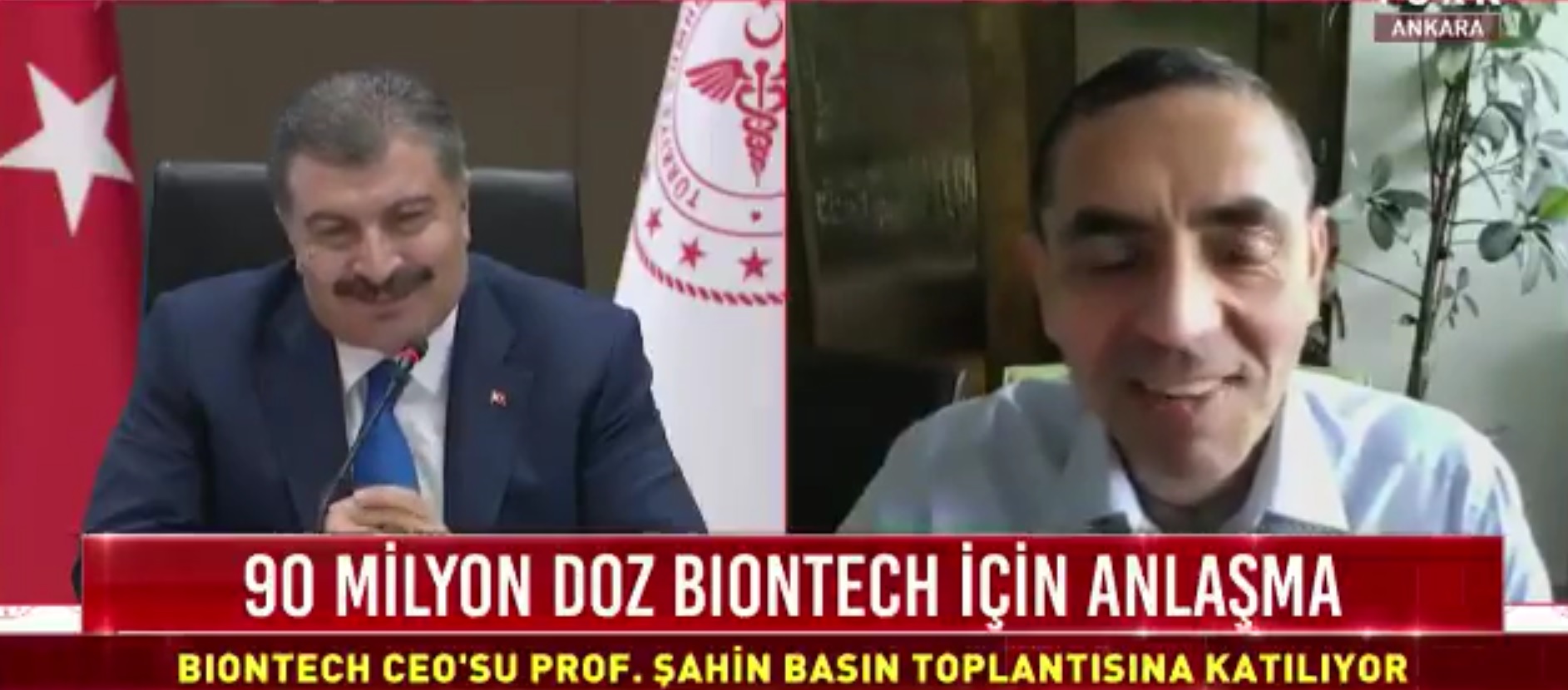 Bakan Koca ve BionTech CEO’su Şahin ortak açıklama yaptı: “120 milyon doz olarak imza attık”