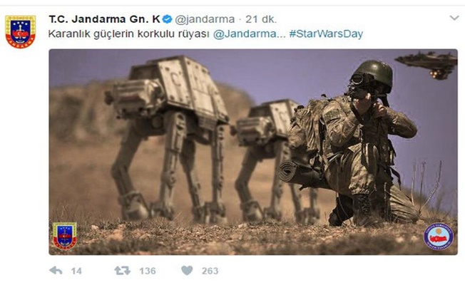 Jandarma'dan Star Wars esprisi
