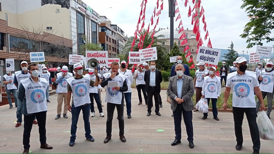 İşçiler, AKP’li Giresun Belediye Başkanı’nı protesto etti…