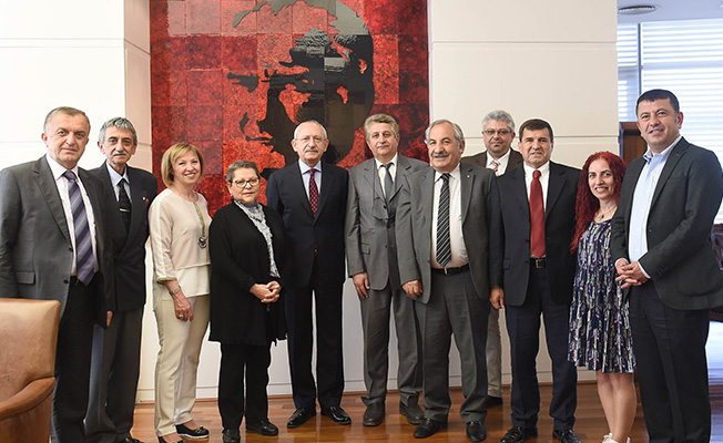 Kılıçdaroğlu, Dil Derneği üyelerini kabul etti