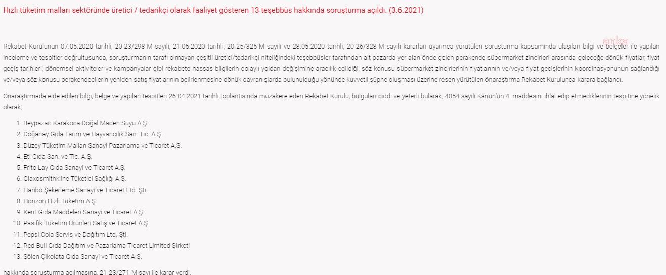 3 şirket hakkında “haksız rekabet” soruşturması