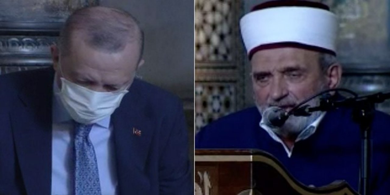 Ayasofya'da Atatürk'e hakaret etmişti! Ve Diyanet'te bu hadsizliğe tepki gösteren birisi çıktı