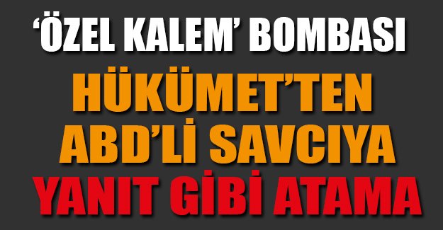 Ankara'da 'özel kalem' bombası