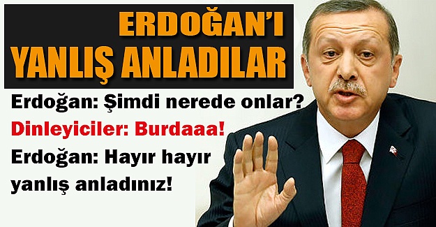 Cumhurbaşkanı Erdoğan'ı yanlış anladılar!