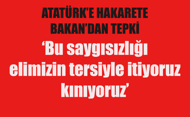 Atatürk'e hakarete Çelik'ten tepki