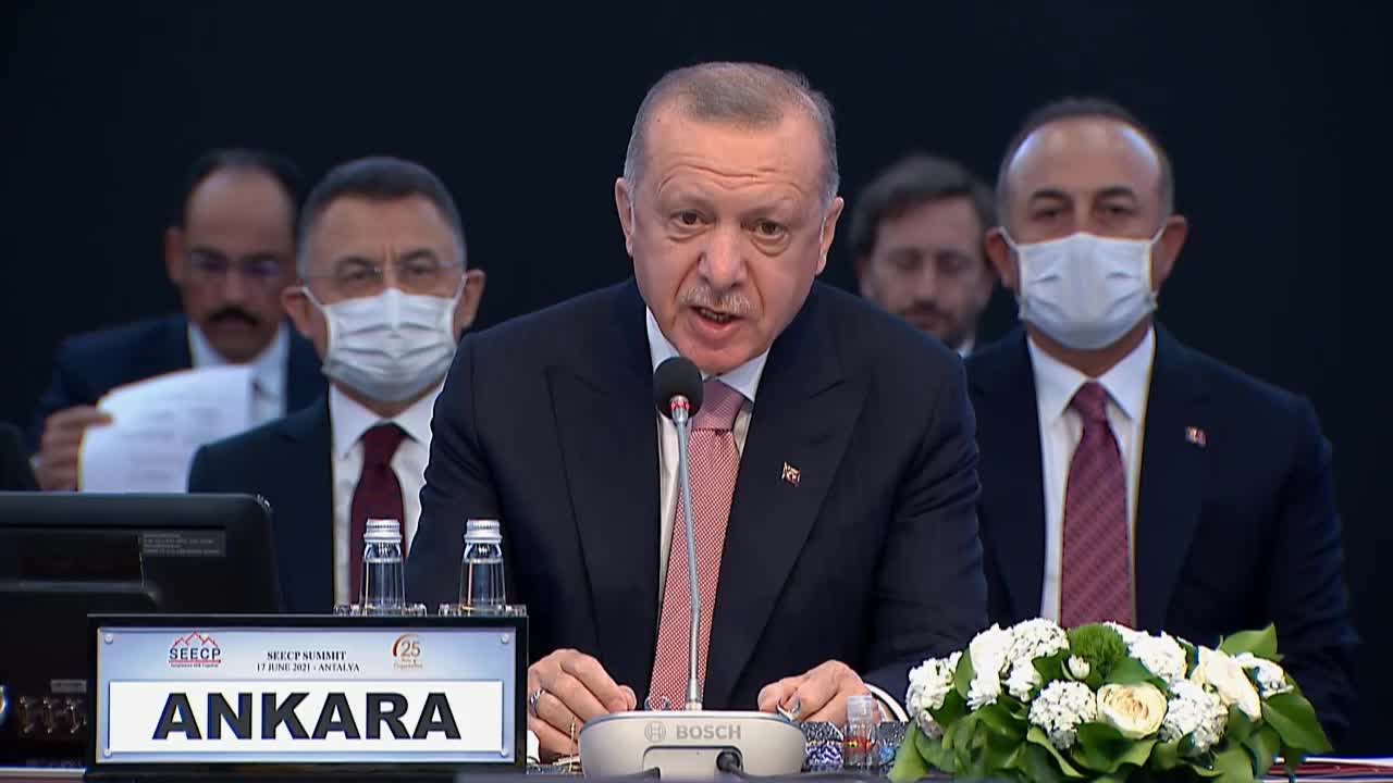 Cumhurbaşkanı Recep Tayyip Erdoğan Antalya'da Güneydoğu Avrupa Ülkeleri Zirvesi’nde konuştu